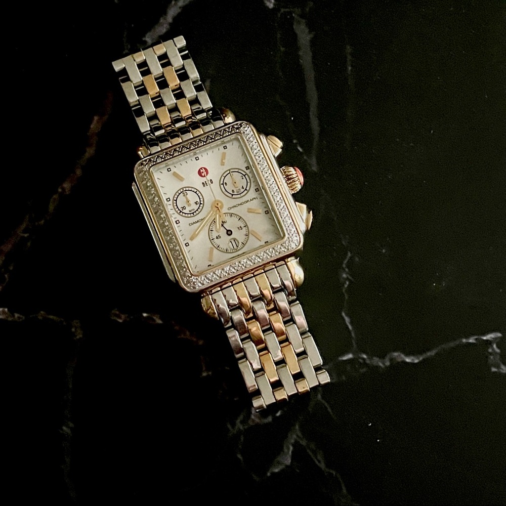 Michele Watch Two-tone Deco Watch